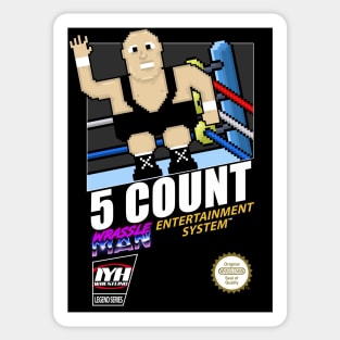 Wrassleman 8-Bit Retro Gaming Pro Wrestling: 5 Count Sticker